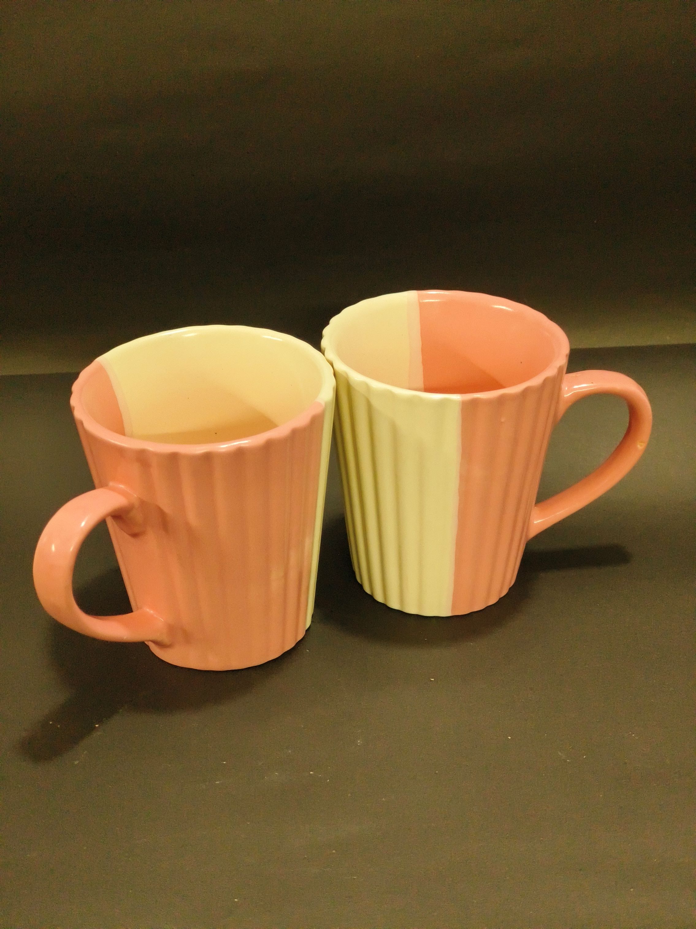 Blush Duo Ribbed Ceramic Mug Image