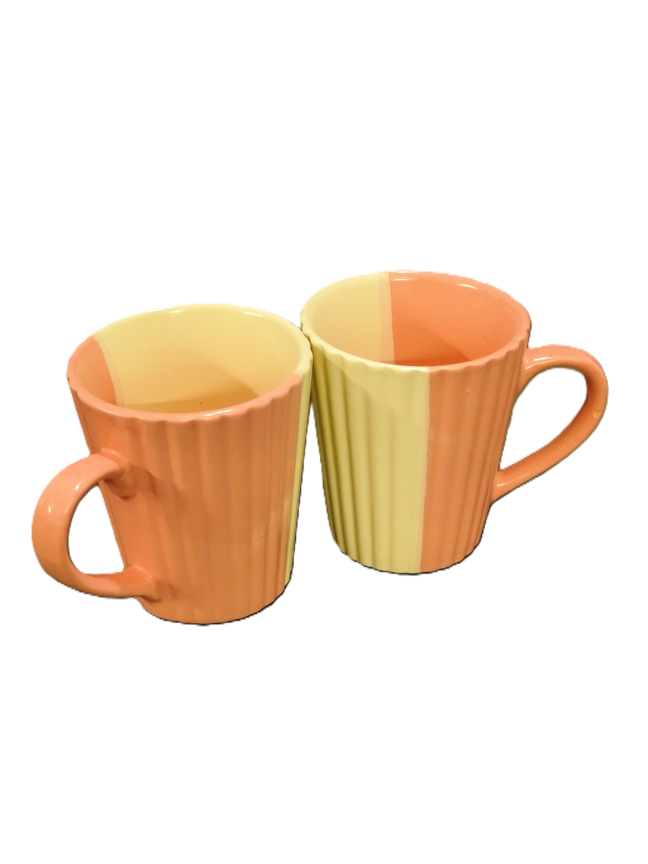 Blush Duo Ribbed Ceramic Mug Image