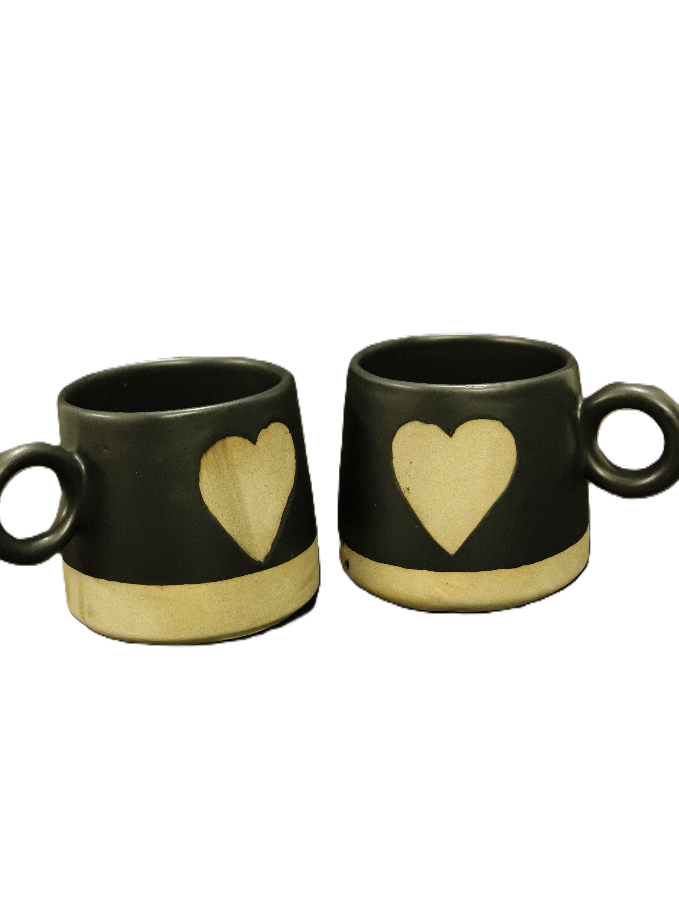 Midnight Heart Artisan Ceramic Mug Image