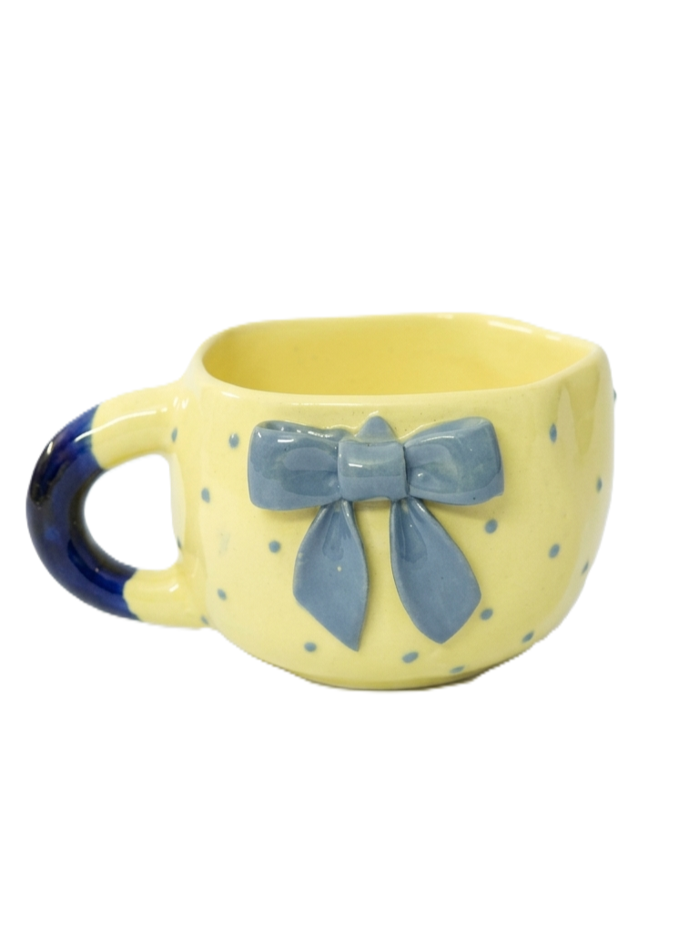 Pastel Bow Charm Ceramic Mug Image