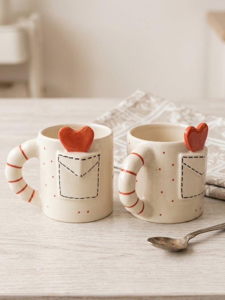 Pocket of Love – Pocket Heart Ceramic Mug Image